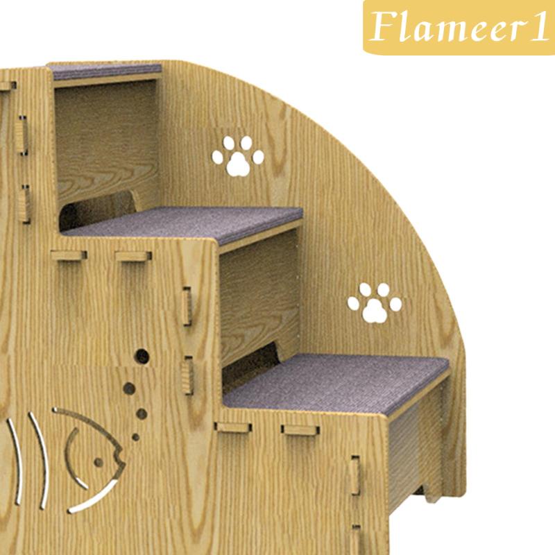 Bậc Thang Leo Bằng Gỗ Chống Trượt Cho Thú Cưng Chó Mèo 1]