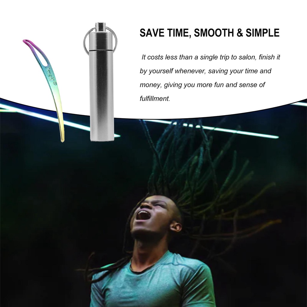 (runbu) Dụng Cụ Kim Móc Len Thủ Công Làm Tóc Giả Kèm 1 Kim