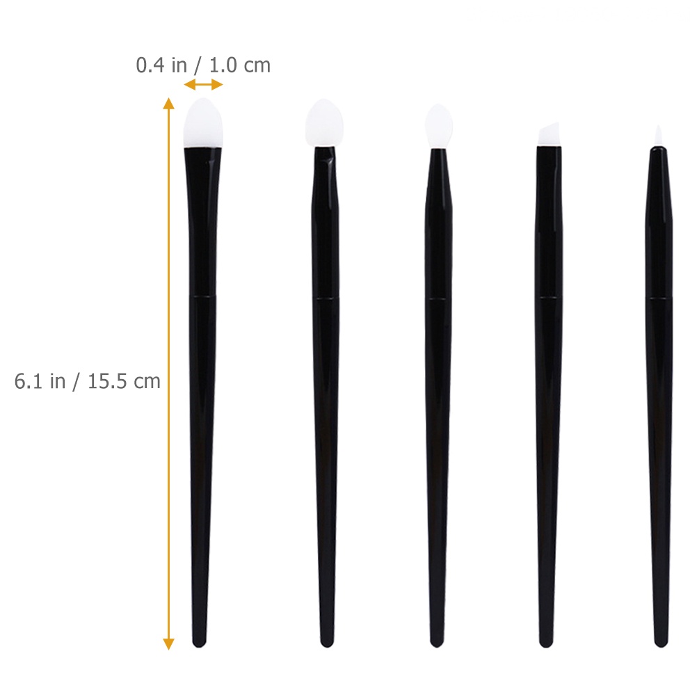 Bộ Cọ Trang Điểm Lông Mi Bằng Silicone Kèm Túi Đựng Tiện Lợi