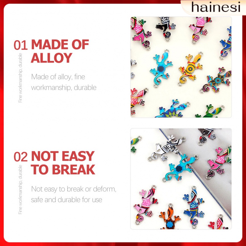 Charm Braclets Alloy Gecko Ornaments Lizard Charms Jewelry 10 Pcs