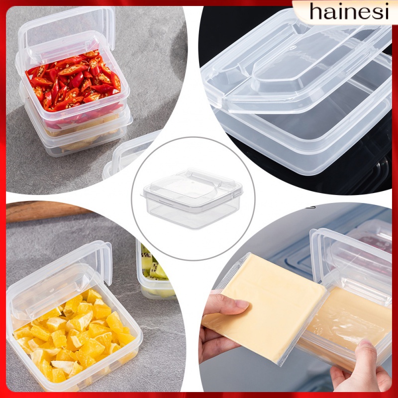 Set 2 Hộp Đựng Bơ Deli Trong Suốt Tiện Dụng Cho Tủ Lạnh