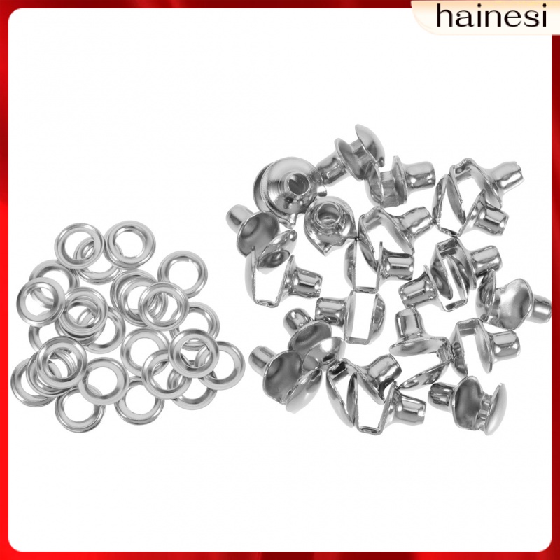 Set 20 Móc Khóa Cố Định Dây Giày / Túi Xách Bằng Đồng Thau Co Giãn DIY