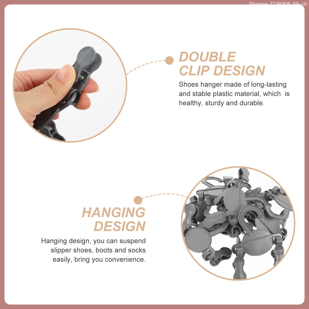 Set 10 Kẹp Nhựa Phơi Giày / Đồ Tráng Miệng Dành Cho Các Bé