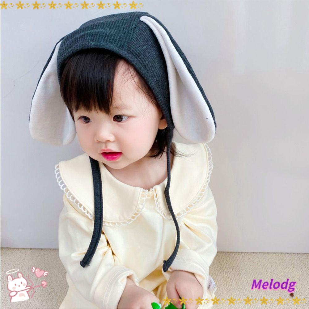 Mũ Tai Thỏ Cột Dây Chắn Gió Màu Sắc Trơn