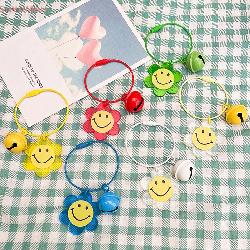 Móc Khóa Hình Hoa Hướng Dương Bằng Acrylic Trong Suốt Dễ Thương