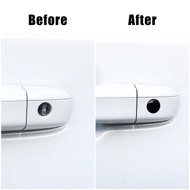 Bộ 1 / 4 Miếng Dán Bảo Vệ Khóa Cửa Xe Hơi Chống Thấm Nước Tiện Dụng