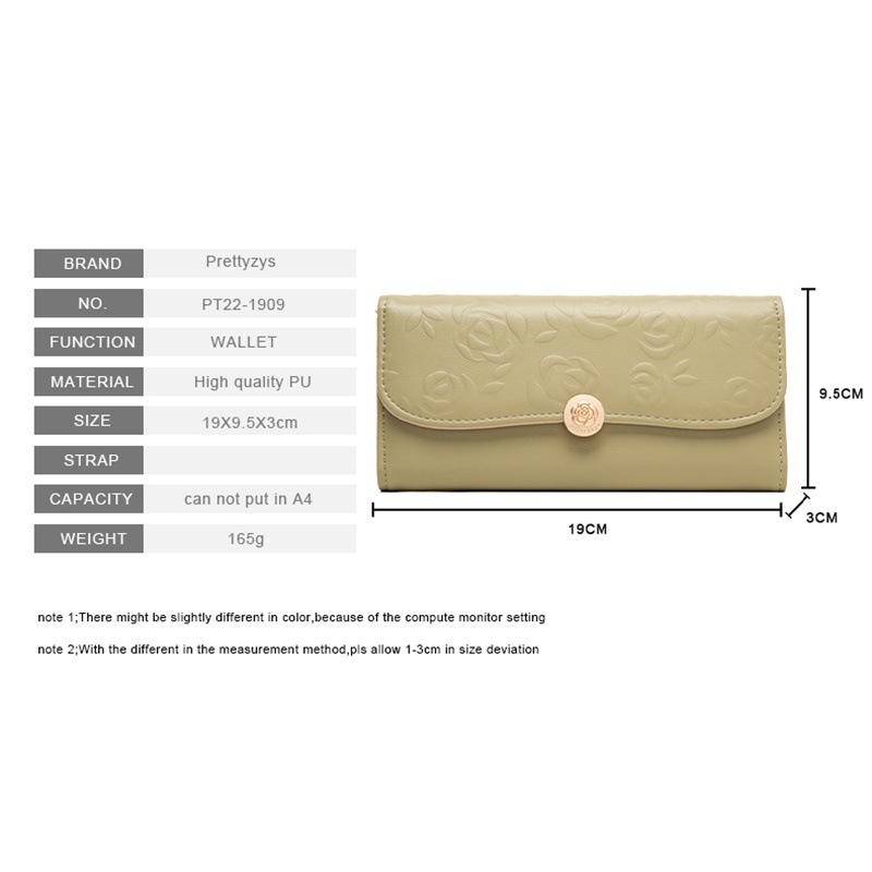 Ví Nữ Dài Thời Trang Họa Tiết Hoa