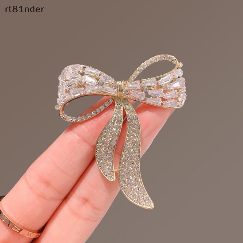 Ghim Cài Áo Hình Nơ Đính Đá Đơn Giản Thời Trang Cho Nữ