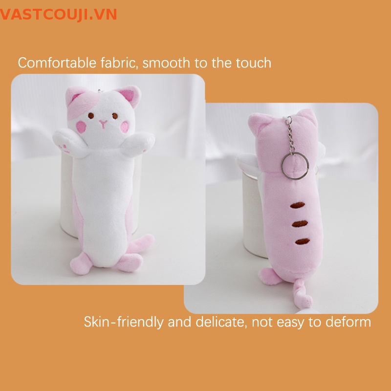 Móc Khóa Hình Mèo Nhồi Bông Đáng Yêu