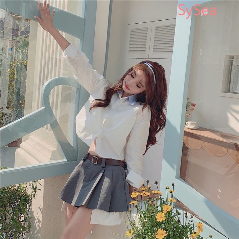 Áo Sơ Mi Cổ Polo Phong Cách Hàn Quốc Thời Trang Cho Nữ