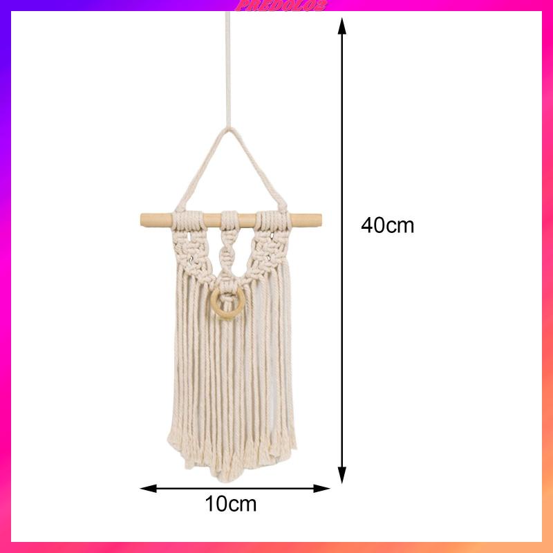 [Predolo2] Macrame Đan Treo Tường Trang Trí Mặt Dây Phong Cách Bohemian Cho Đám Cưới Dorm Cửa Sổ