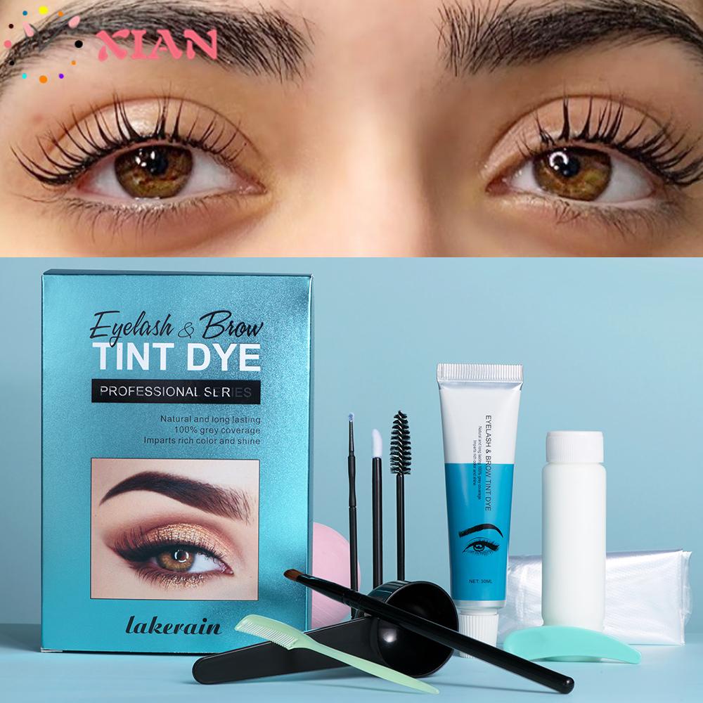 1 Bộ Dụng Cụ Nhuộm Lông Mày Không Gây Kích Ứng Với Dụng Cụ Ứng Dụng Màu Đen / Hạt Dẻ