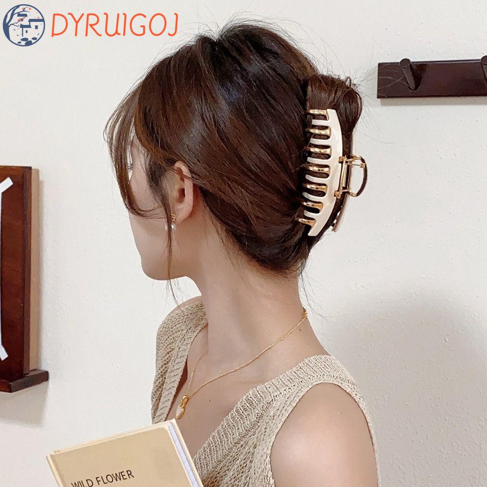 Kẹp Tóc Càng Cua Cỡ Lớn In Họa Tiết Da Báo / Hình Học Dễ Thương Cho Bé Gái