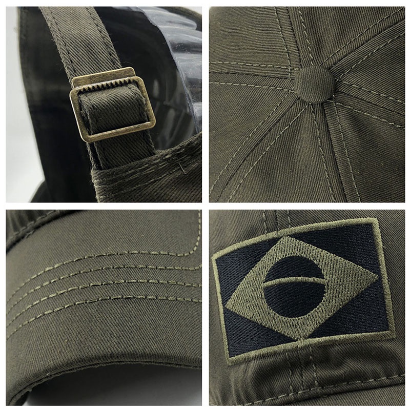 Mũ Lưỡi Trai Thể Thao Thêu Họa Tiết Cờ Brazil / Rằn Ri Cá Tính