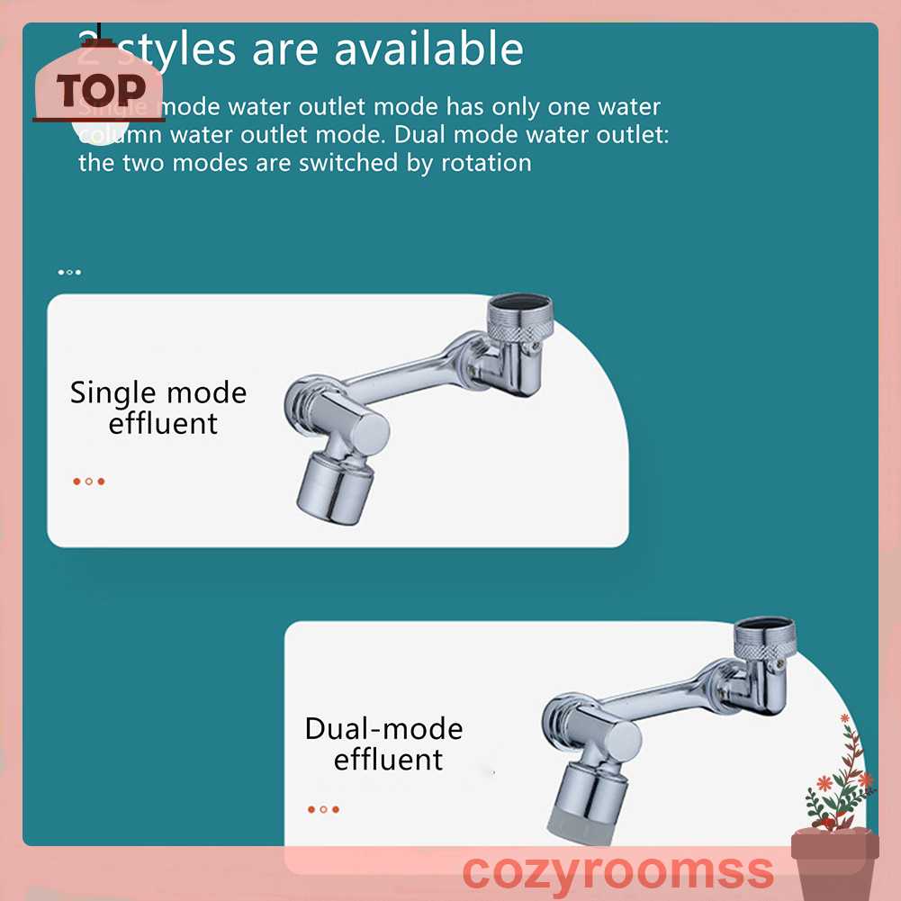 Đầu Vòi Nước Xoay 1080 Độ Chống Bắn Nước