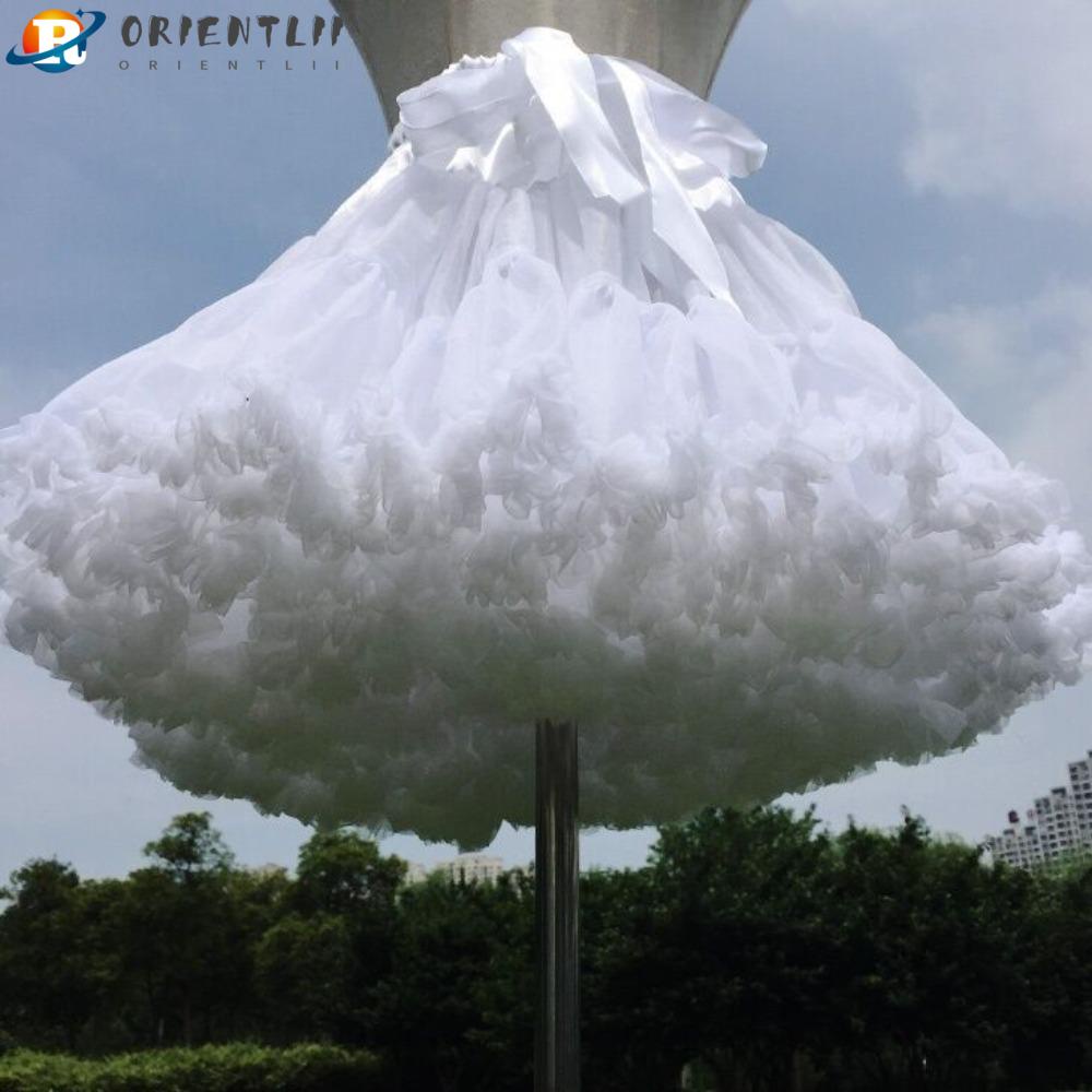Orentlii Chân Váy Xòe Tutu Vintage Hỗ Trợ Không Xương Vintage Petticoat Đám Mây Hỗ Trợ Tutu