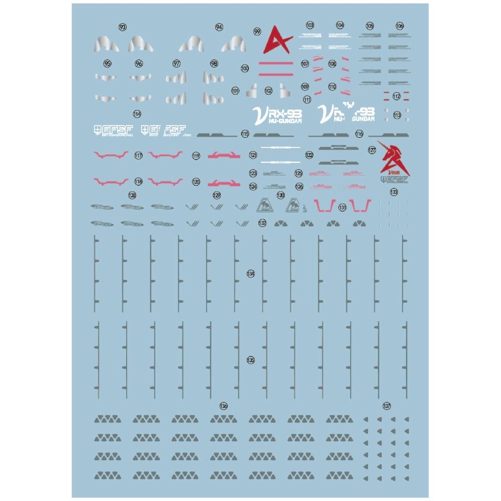 Decal Trượt Nước 1010 MG Nu RX-93