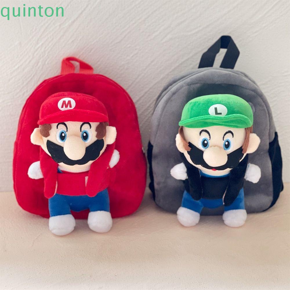 Ba Lô Đeo Vai / Đeo Chéo In Hình Nhân Vật Hoạt Hình Mario Nhồi Bông Sức Chứa Lớn Cho Bé