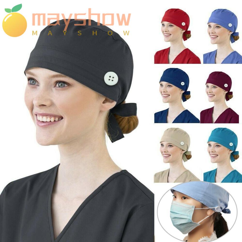 Mũ Trùm Đầu Bằng Vải Cotton Hình Tròn Dành Cho Phẫu Thuật