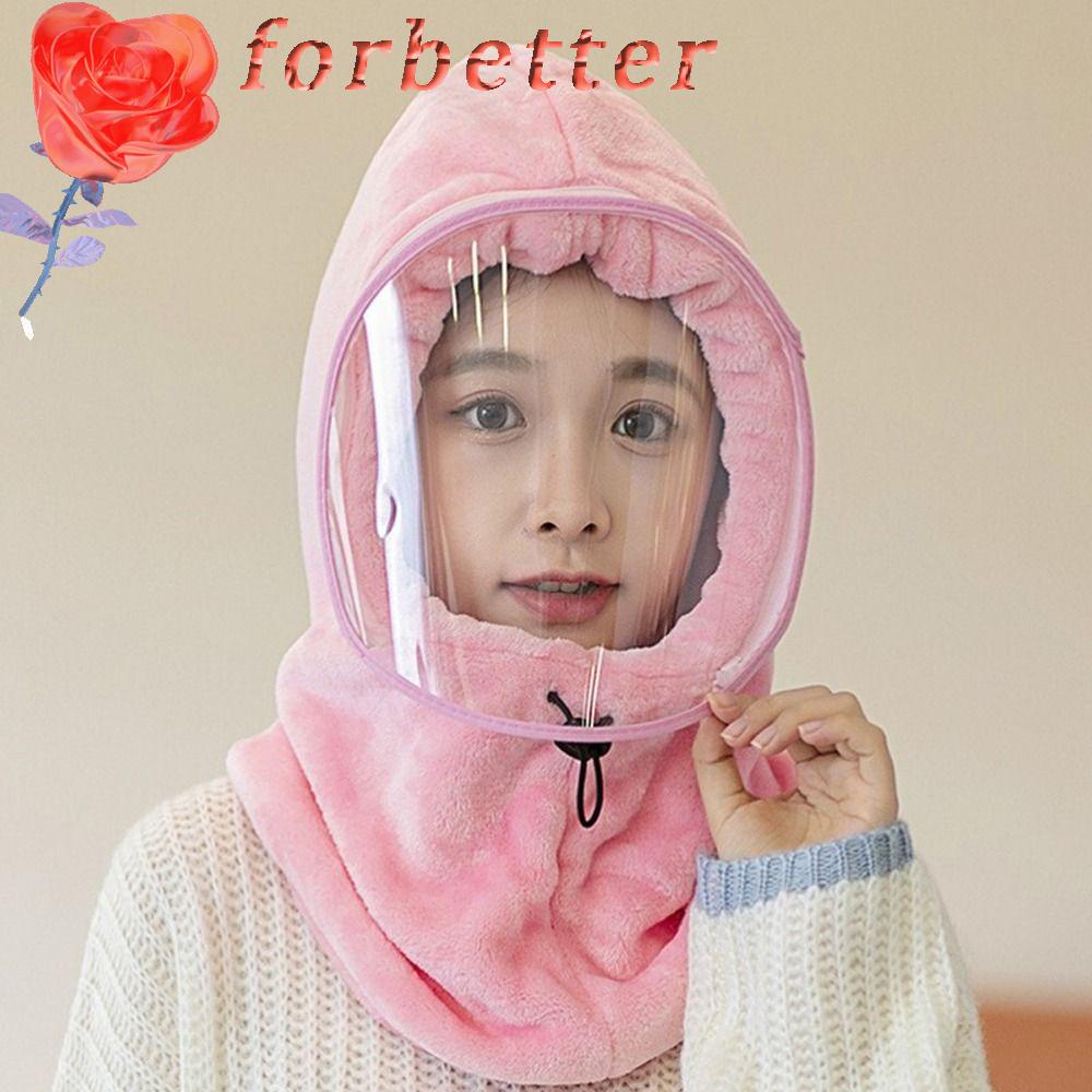 Mũ Trùm Tai Giữ Ấm Mùa Thu Đông Bằng Nylon Chống Bụi Có Khóa Kéo Cho Nữ