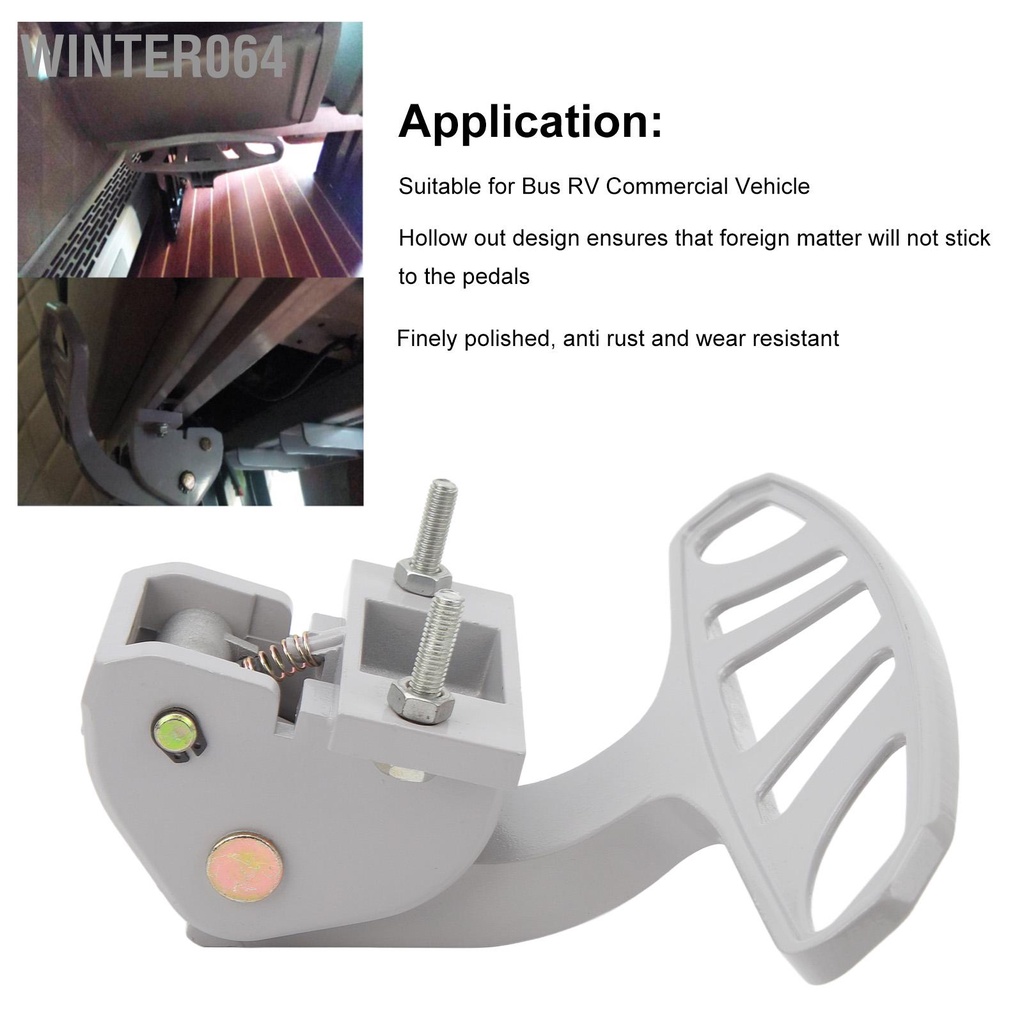 Winter064 Ghế Sau Có Thể Thu Vào Bước Chân Thép Không Gỉ Rỗng Ra Lưng Linh Hoạt Bàn Đạp Cho Xe Buýt RV Thương Mại