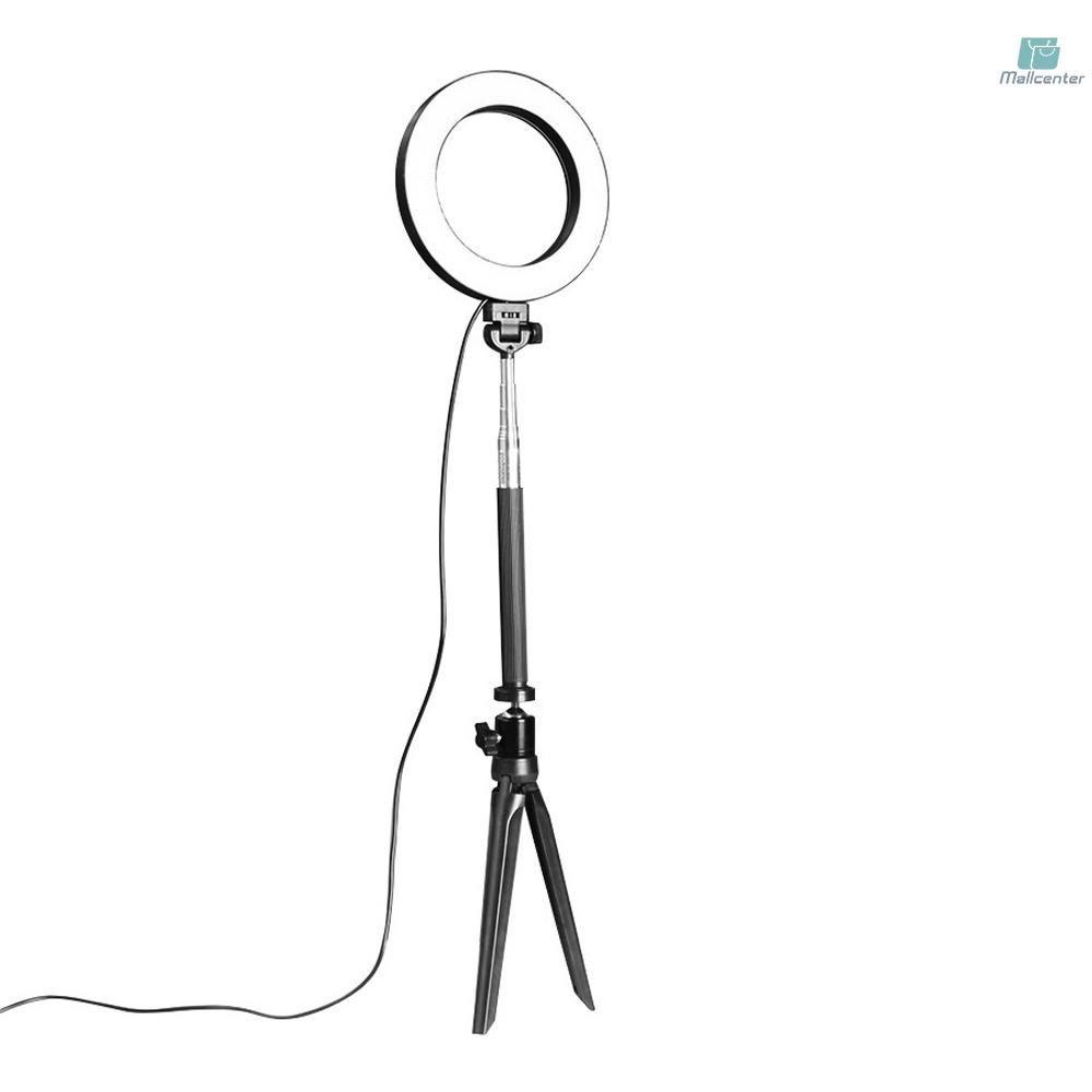 Dimmable Wide Dimming Range LED Ring Fill in Light Tripod for Camera Photo Studio Selfie Photography