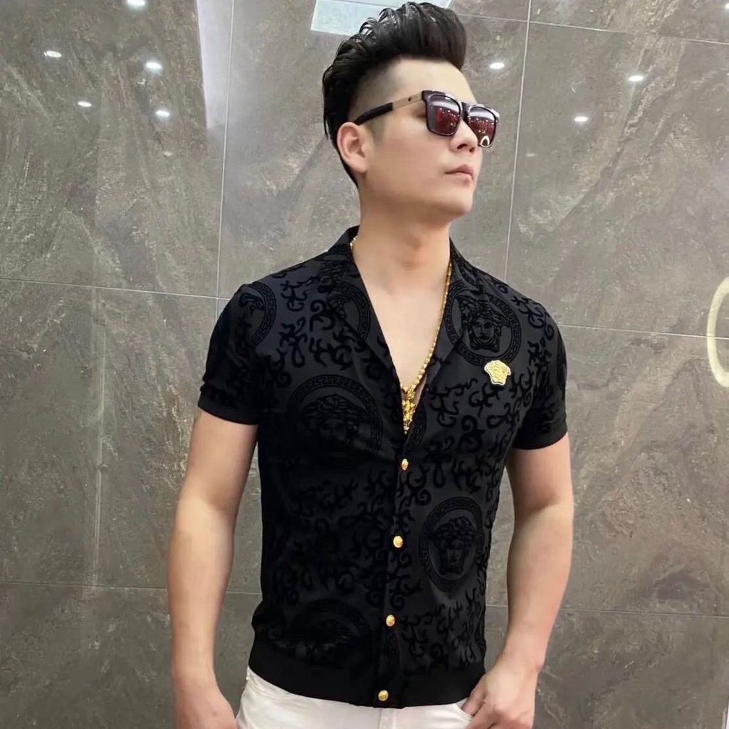 Áo Thun Tay Ngắn Phong Cách Châu Âu Thời Trang Mùa Hè 2023 Cho Nam