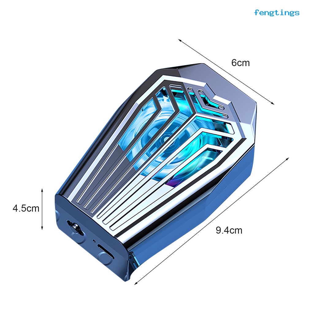 Quạt Tản Nhiệt Turbo Mini Ít Ồn Thông Dụng Cho Điện Thoại Thông Minh