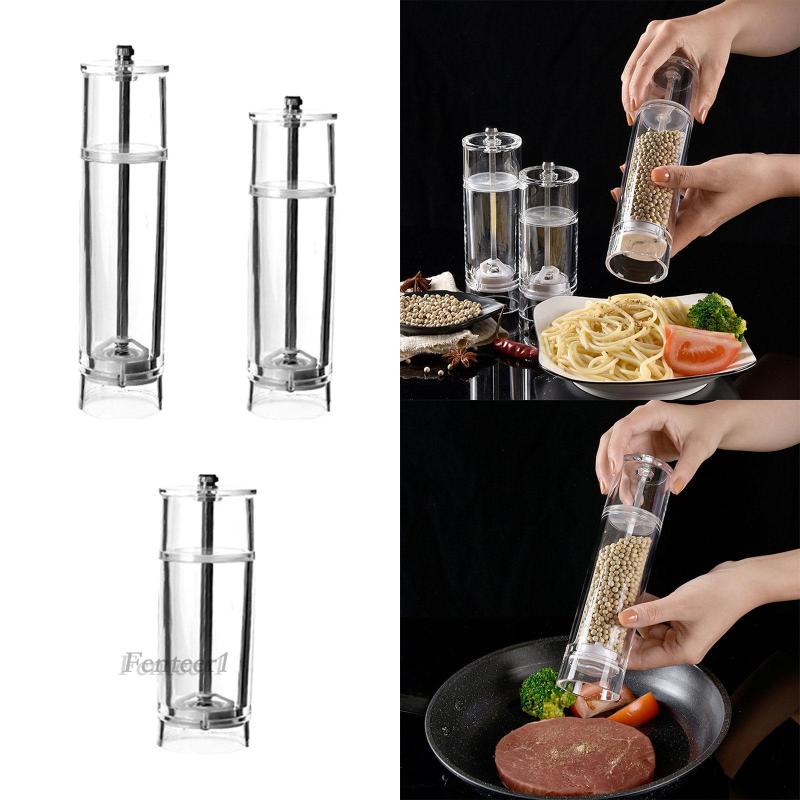 [Fenteer1] Dụng Cụ Nghiền Tiêu Ớt Bằng Acrylic Có Thể Điều Chỉnh Độ Dày