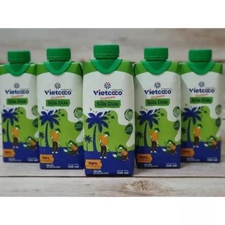 1 thùng 12 hộp sữa dừa organic vietcoco 330ml 100% hữu cơ
