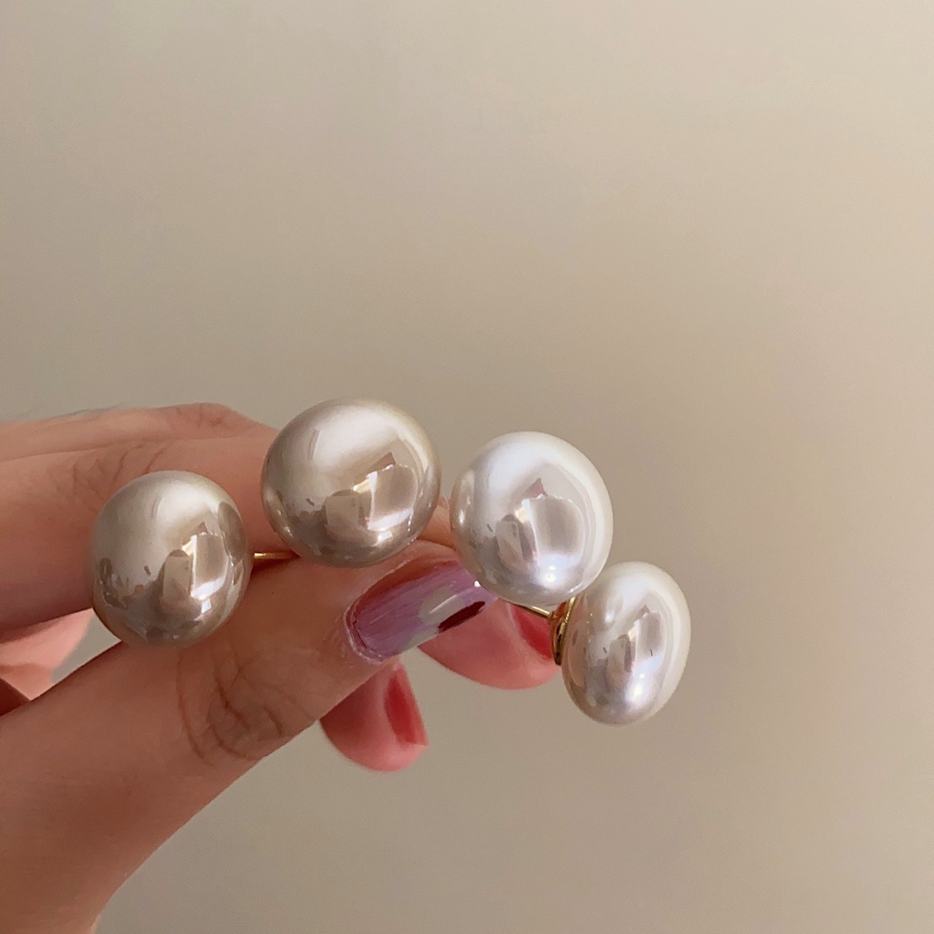 Bông Tai Đính Ngọc Trai Cao Cấp Thời Trang Theo Phong Cách Pháp