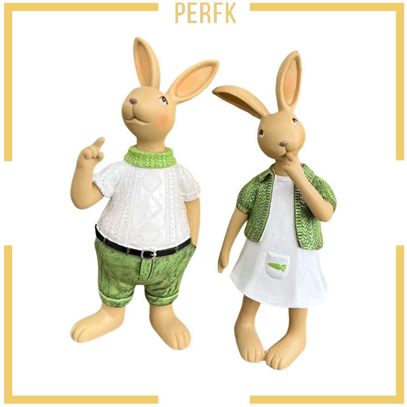 Mô Hình Thỏ Phục Sinh Bằng Nhựa Resin Thủ Công Để Bàn Trang Trí