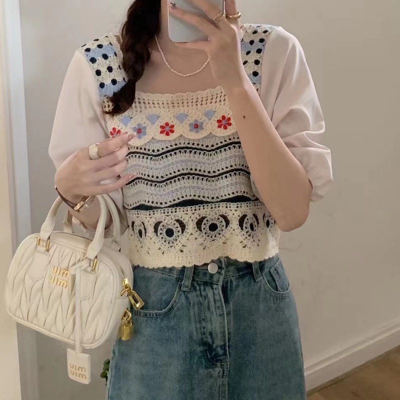 Áo Sơ Mi Ngắn Tay Màu Sắc vintage Hàn Quốc NZN