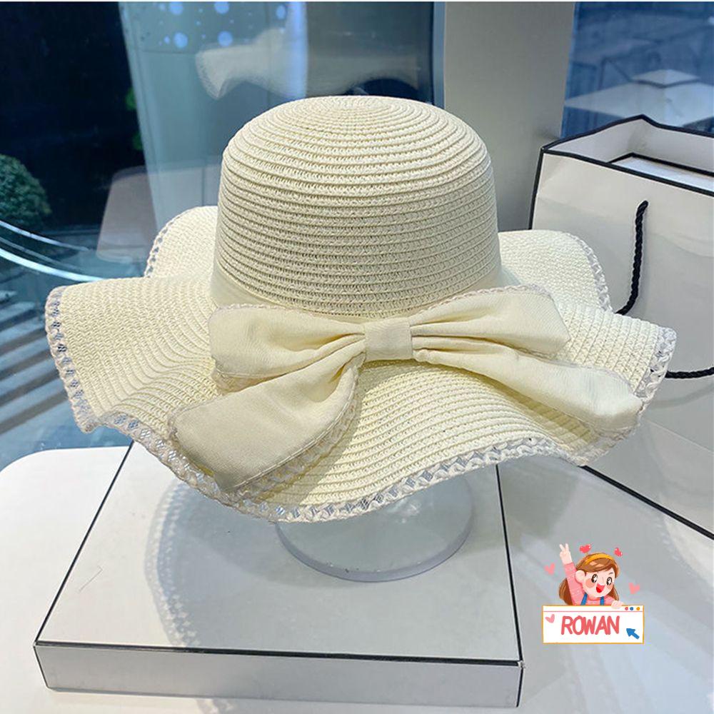 Nón Tai Bèo Đan Cói Rộng Vành Chống Nắng Đính Nơ Gấp Gọn Thời Trang Thanh Lịch