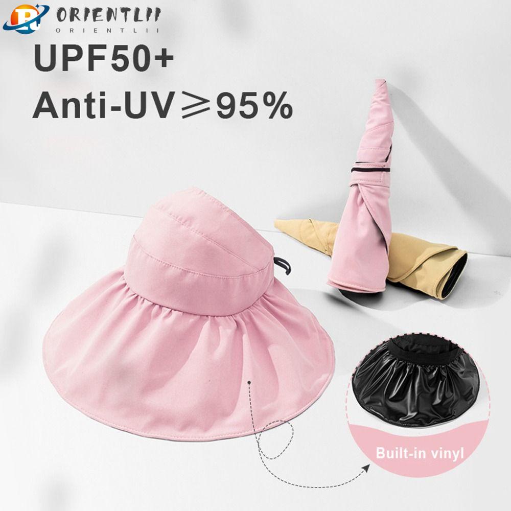 Nón Tai Bèo Rộng Vành Chống Tia UV Có Thể Gấp Gọn Tiện Dụng Cho Nữ