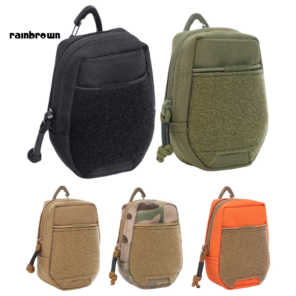 Túi Đeo Hông Bằng Nylon Đa Năng Có Khóa Kéo Tiện Dụng Cho Leo Núi / Du Lịch