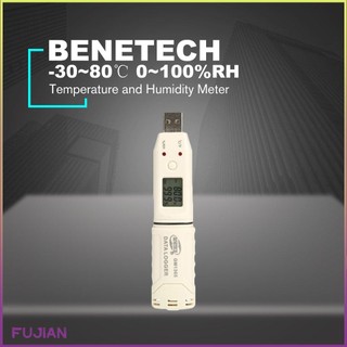 Benetech Gm1365 Humidity Temperature Data Logger Meter Lcd Digital Auto Usb Flash Disk Pen Type Recorder Thermometer [B/10]