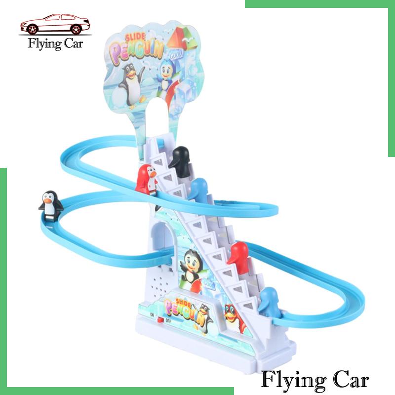 [Lzdjfmy2] Đồ Chơi Chim Cánh Cụt Leo Cầu Thang Điện Có Đèn Vui Nhộn Cho Trẻ Mới Biết Đi