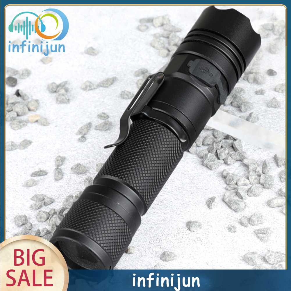 Đèn Pin LED XHP50 800LM 5 Chế Độ 1200mAh Sạc USB Tiện Dụng