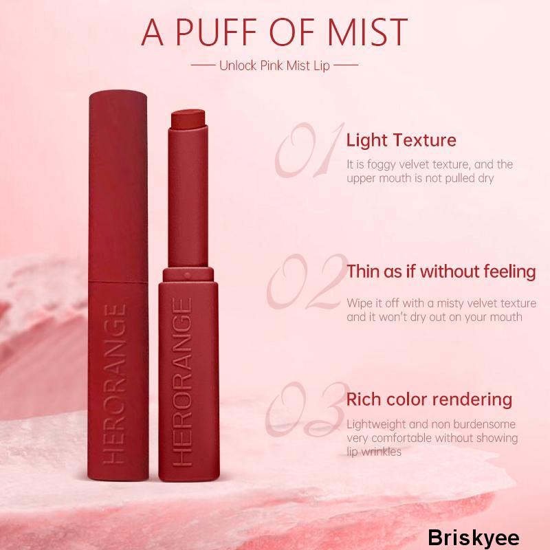 💄HERORANGE Thỏi Son Lì Chống Thấm Nước Thương Hiệu 6 màu