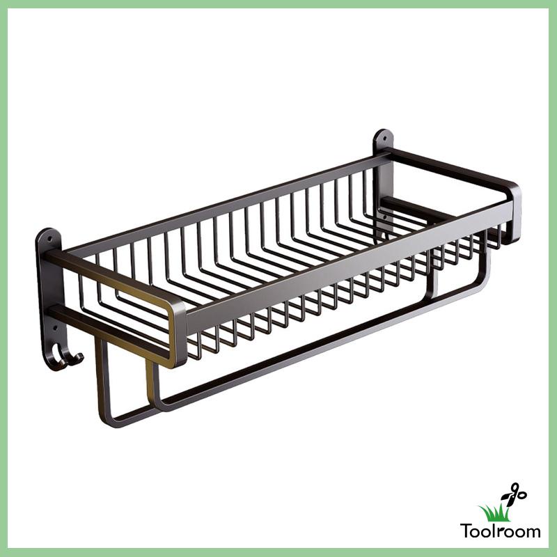 Giá Treo Khăn Gắn Tường Màu Đen Tiết Kiệm Không Gian Tiện Dụng Cho Nhà Bếp / Phòng Tắm