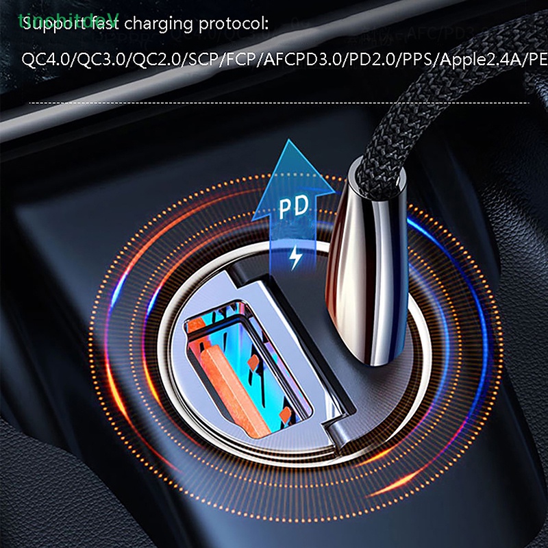 Tẩu Sạc Nhanh PD QC 3.0 Mini 30W Cổng USB C Cho Xe Hơi Xiaomi