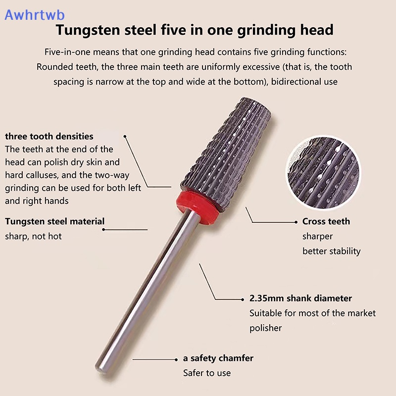 Đầu Mài Móng Tay Bằng Cacbua Tiện Dụng Mới