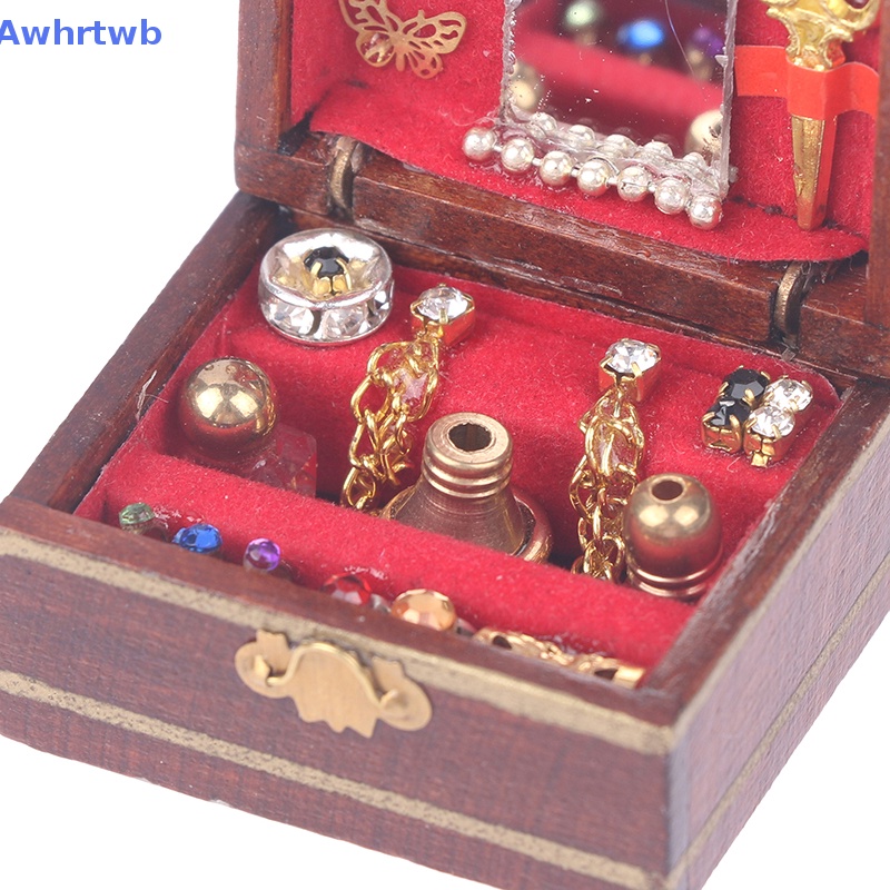 1 Bộ Hộp Trang Sức Mini Cho Nhà Búp Bê Mới