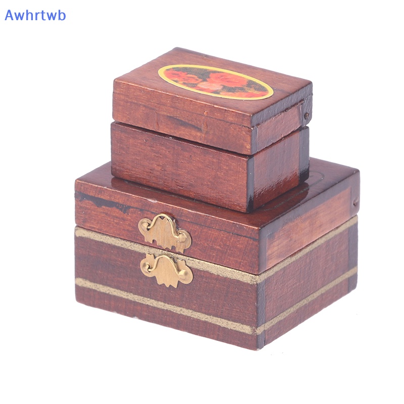 1 Bộ Hộp Trang Sức Mini Cho Nhà Búp Bê Mới