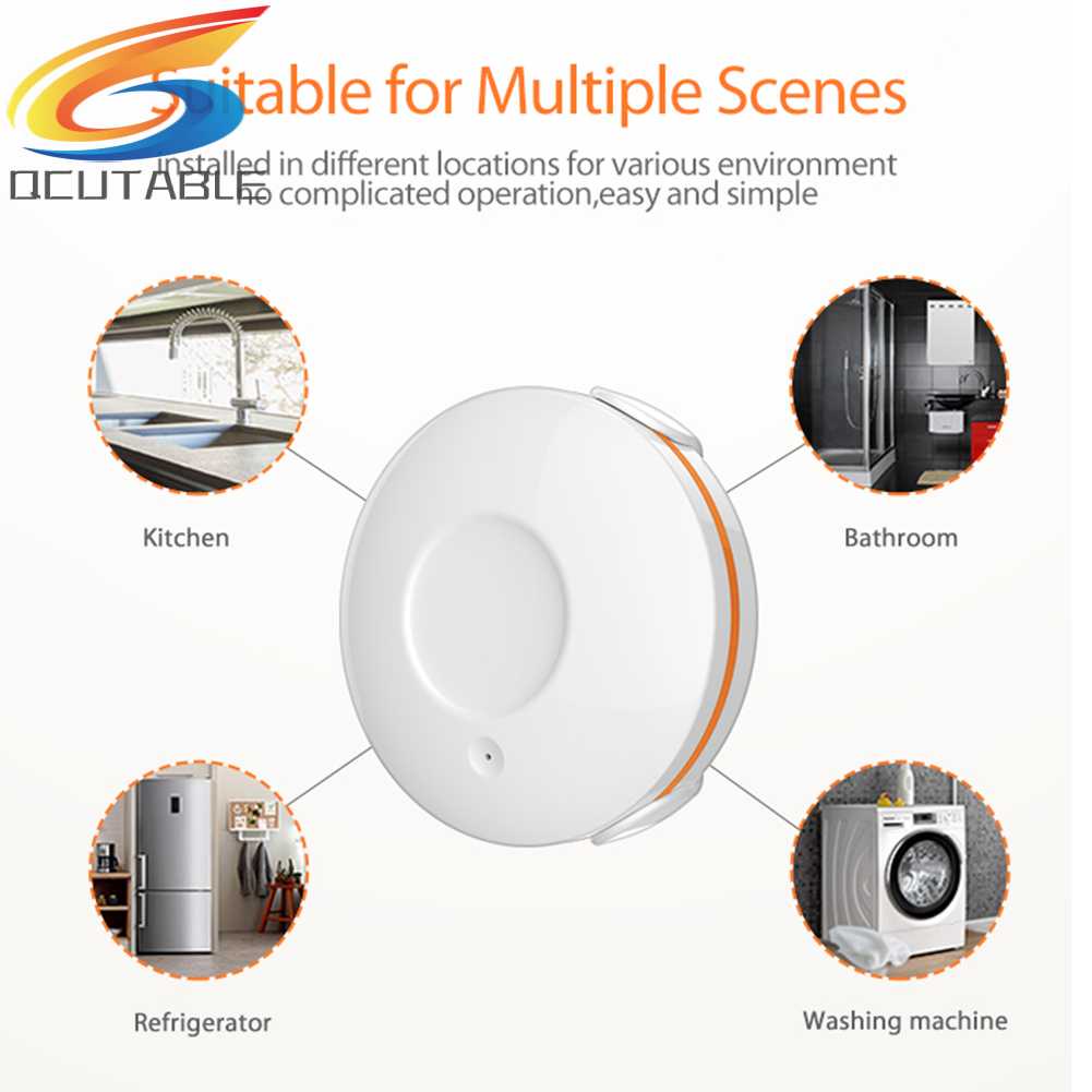 Cảm Biến Rò Rỉ Zigbee Cảm Biến Nước Không Cần Pin Cho Appie HomeKit