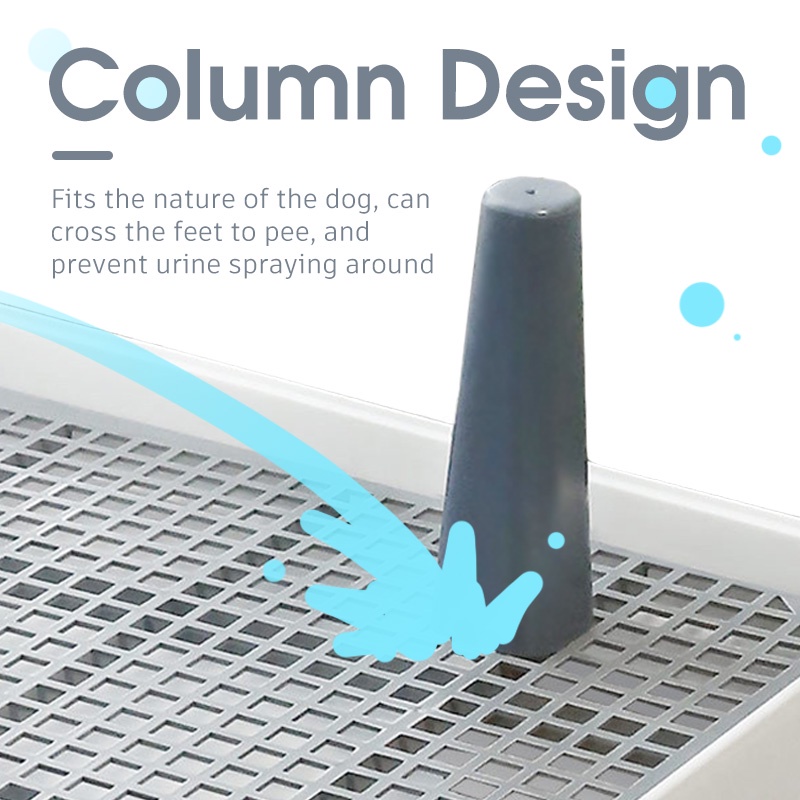 HamshMoc Khay Đi Vệ Sinh Huấn Luyện Thú Cưng Có Thể Tái Sử Dụng Kích Thước Lớn Với Lưới Tản Nhiệt Cho Chó Nhỏ Vừa Và Nhỏ Trong Nhà