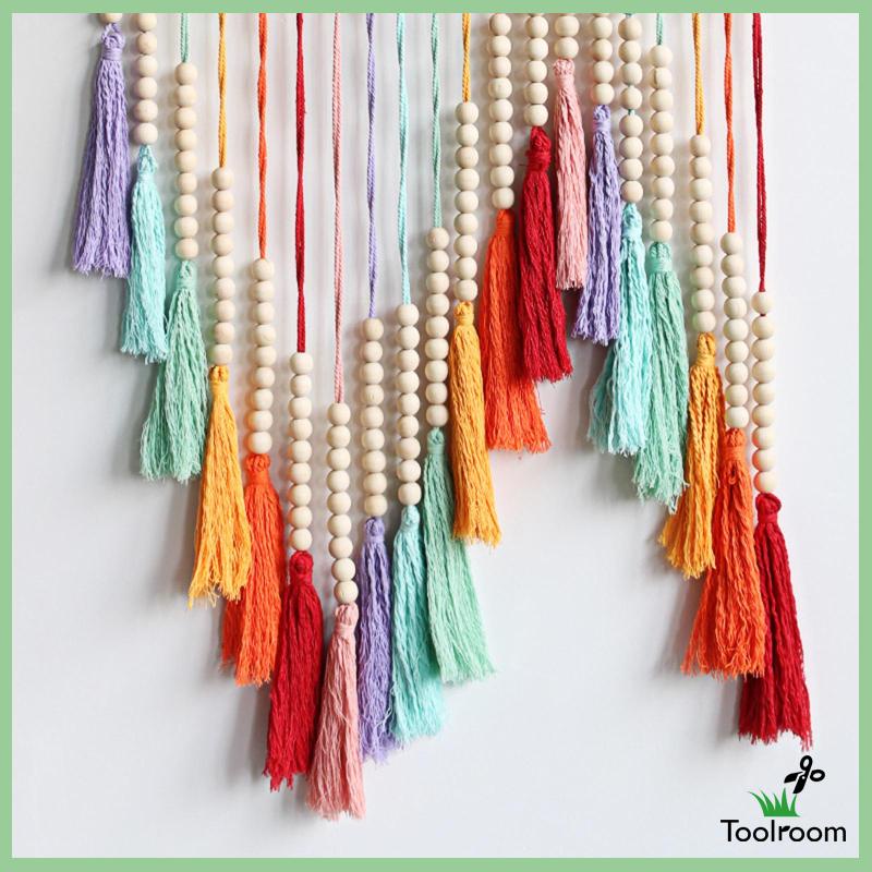 Thảm Macrame Treo Tường Nhiều Màu Trang Trí Bữa Tiệc