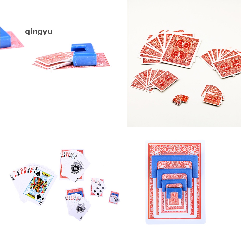 Bộ Thẻ Bài Ảo Thuật qingyu Thu Gọn Độc Đáo Thú Vị Bộ Thẻ Bài Ảo Thuật &amp; Huấn Luyện Ảo Thuật Thu Gọn Được Mẫu Mới Dành Cho Tiệc Tùng Sân Thẻ Thu Gọn Được Bán Chạy