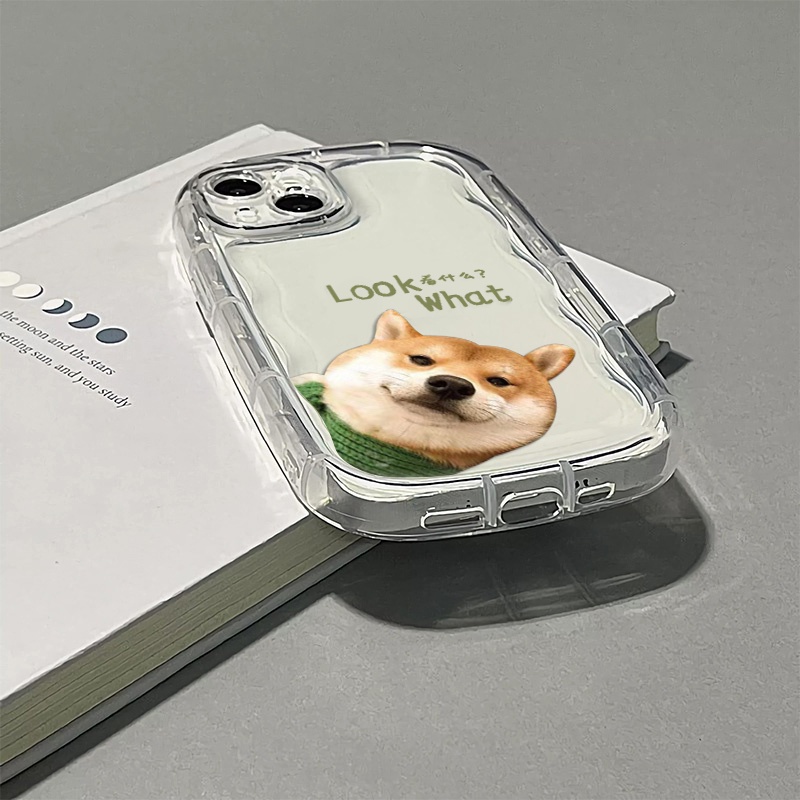 Ốp Điện Thoại Silicon TPU Mềm Trong Suốt Chống Sốc In Hình Cún Dễ Thương Cho IPhone 13 11 14 12 Pro XS Max X XR 7 + 8 Plus